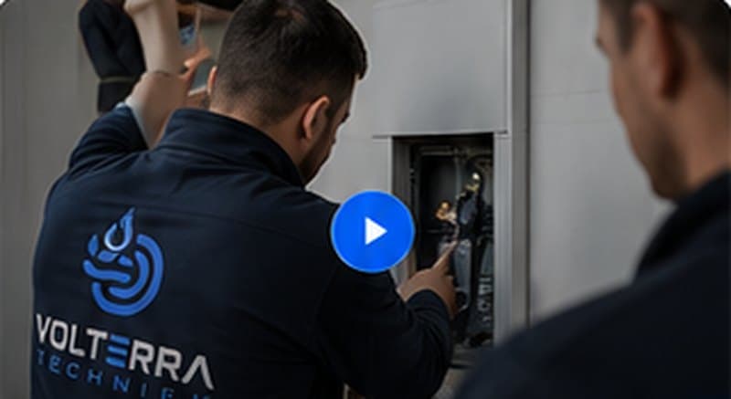 Monteur van Volterra Techniek aan het werk
